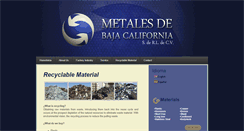 Desktop Screenshot of metalesdebajacalifornia.com